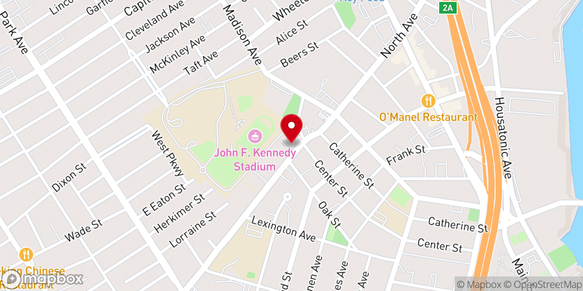 Map showing location of PAZ Church Connecticut