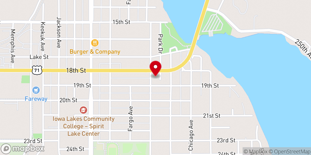 Map showing location of Christian Family Worship Center