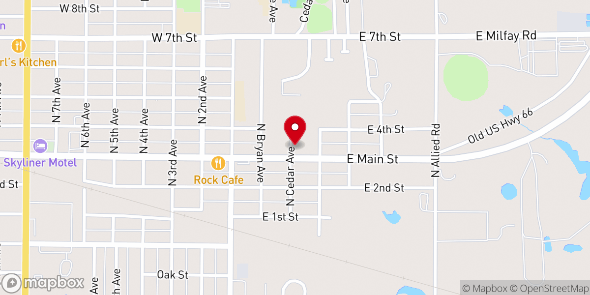Map showing location of Heavenly Bound Ministries