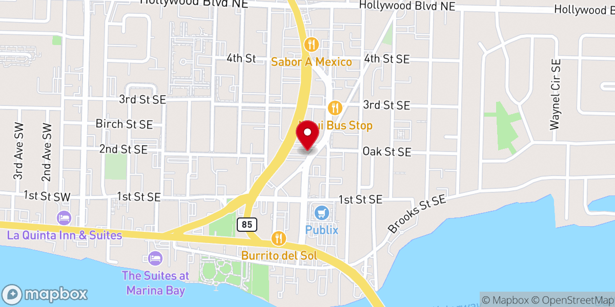 Map showing location of Cornerstone Church