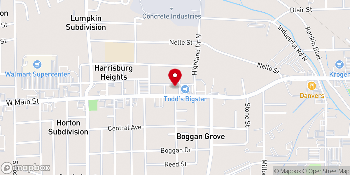 Map showing location of Heaven's Gate Apostolic Church