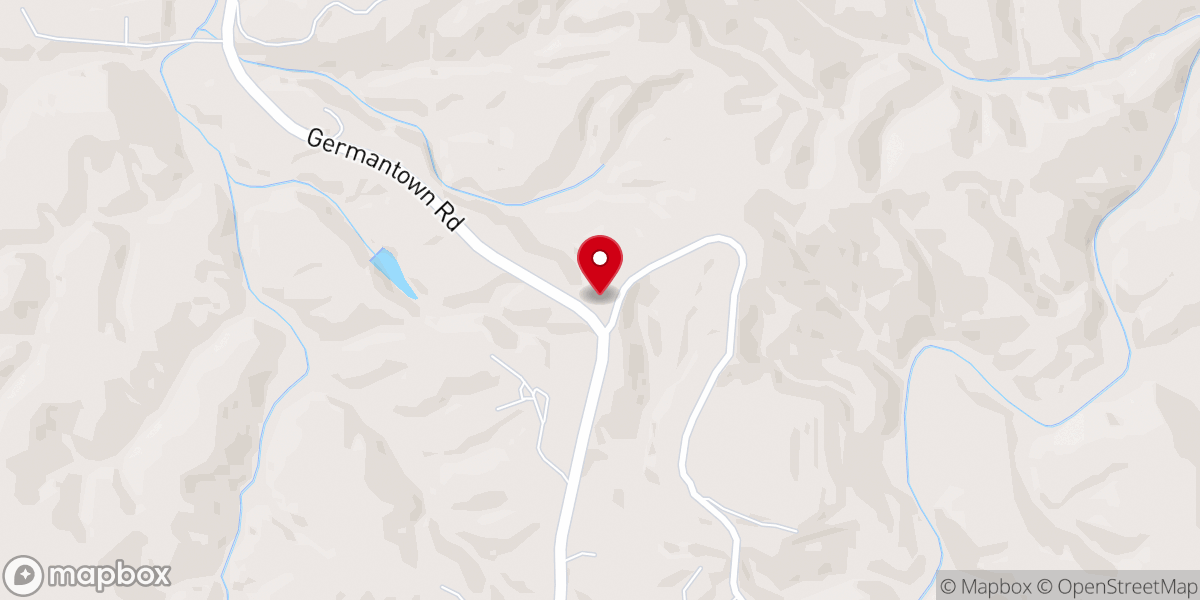 Map showing location of Poplar Grove Baptist Church