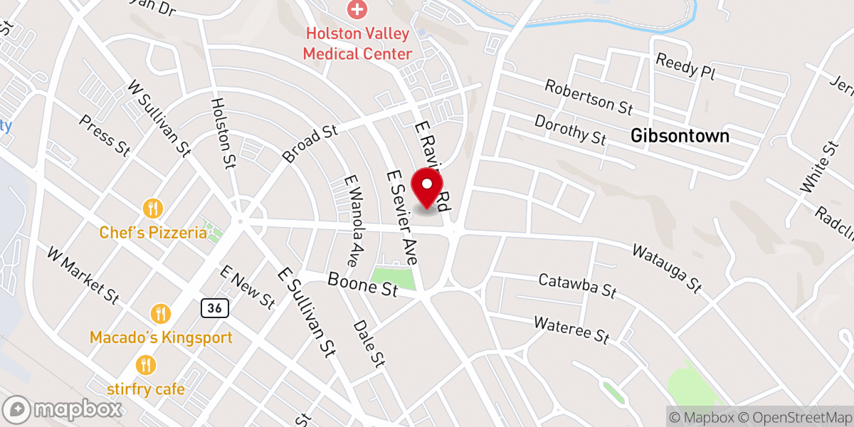 Map showing location of Saint Paul's Episcopal Church
