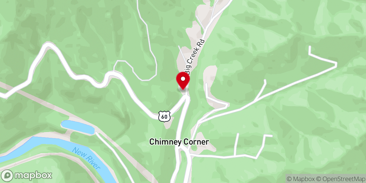 Map showing location of Gum Springs Church