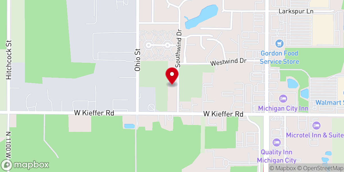 Map showing location of Southwind Immanuel Church