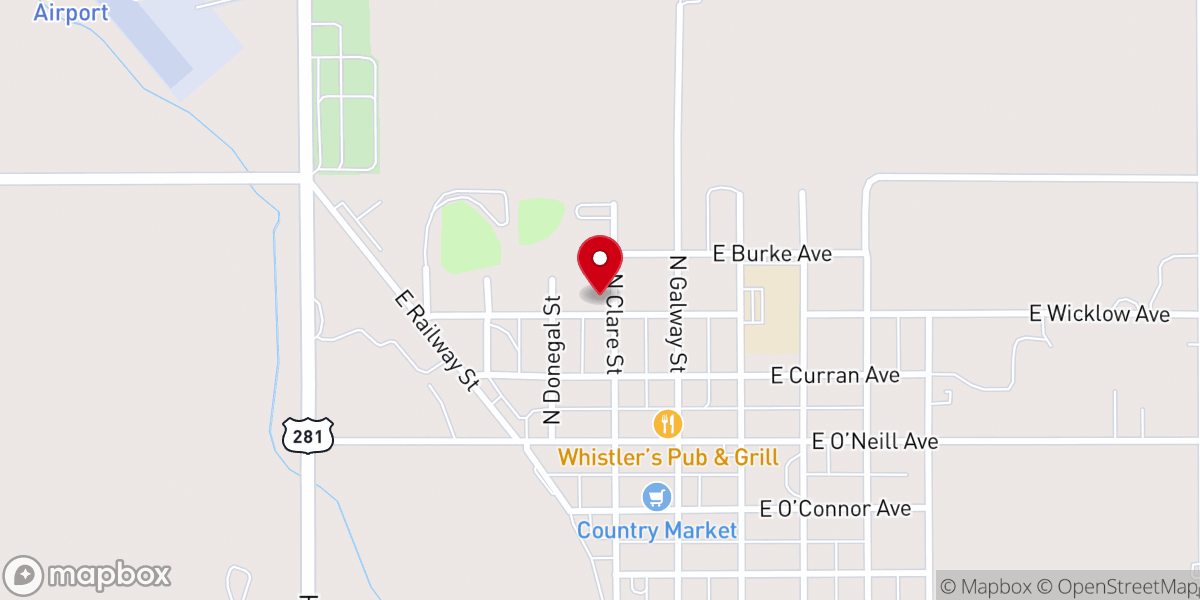 Map showing location of Sacred Heart of Jesus Catholic Church