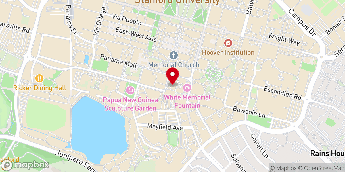 Map showing location of Catholic Community At Stanford
