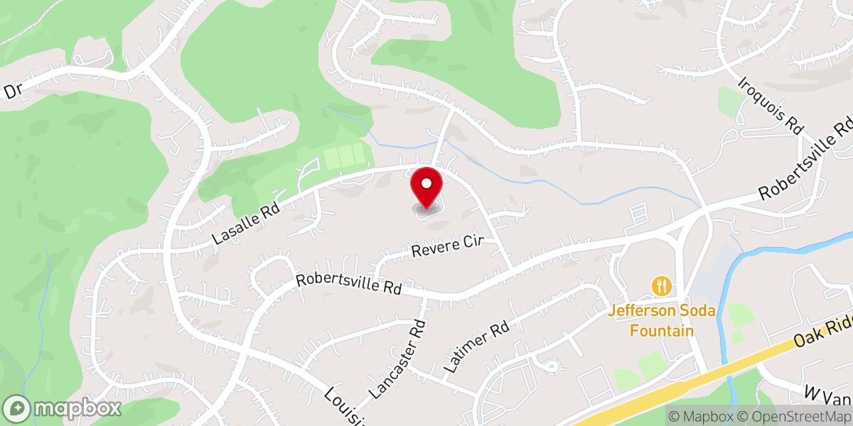 Map showing location of Royce Baptist Church