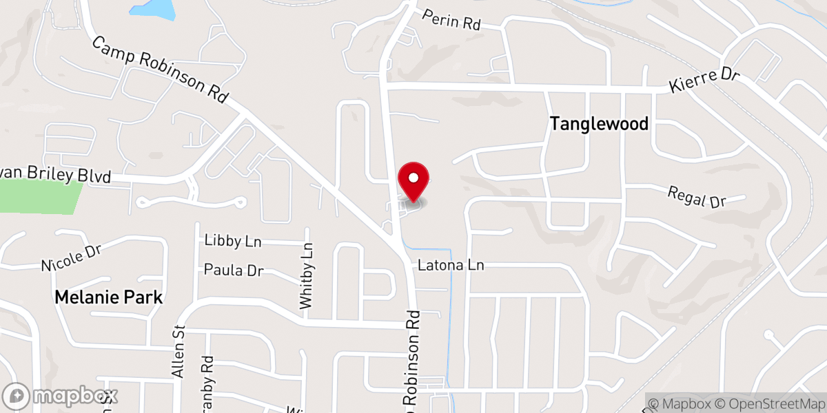 Map showing location of St. Anne Catholic Church