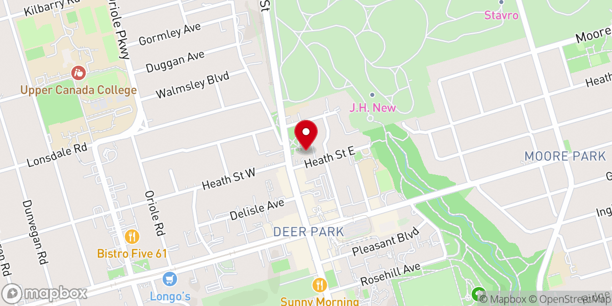 Map showing location of Yorkminster Park Baptist Church