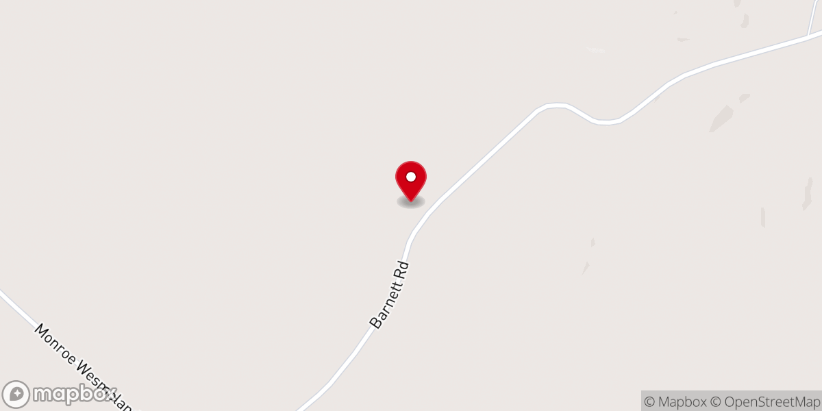 Map showing location of Barnett Chapel