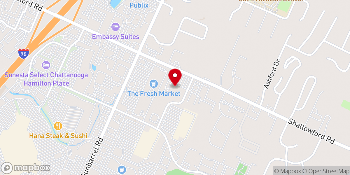 Map showing location of Dynamic Church
