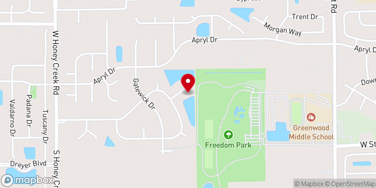 Map showing location of Village Bible Church