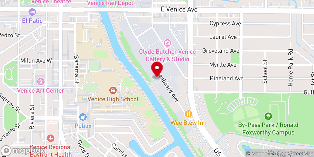 Map showing location of New Reign Church