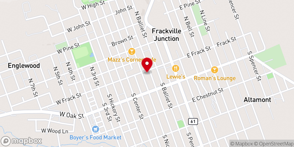 Map showing location of Christ Episcopal Church