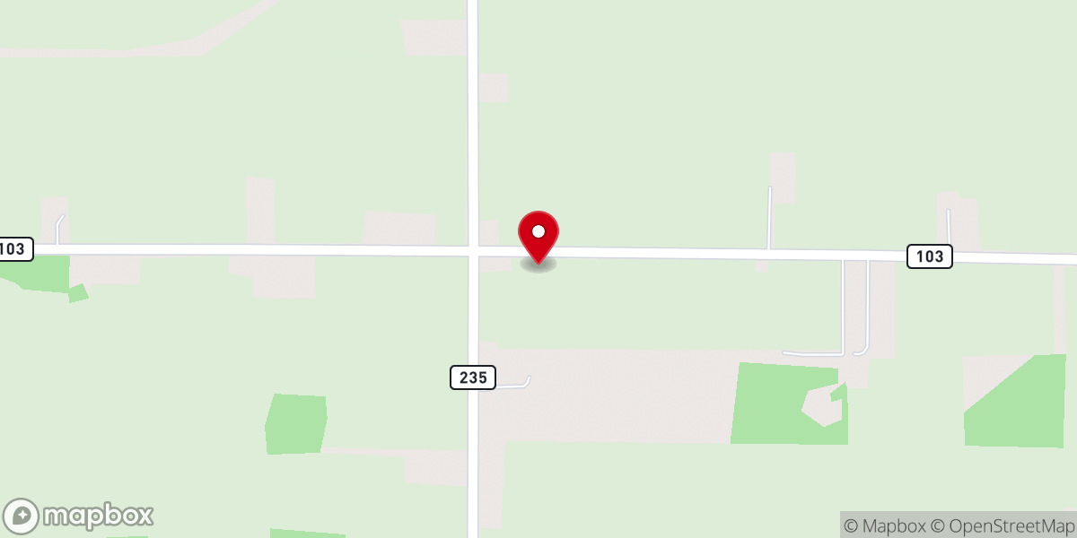 Map showing location of Bethesda Church