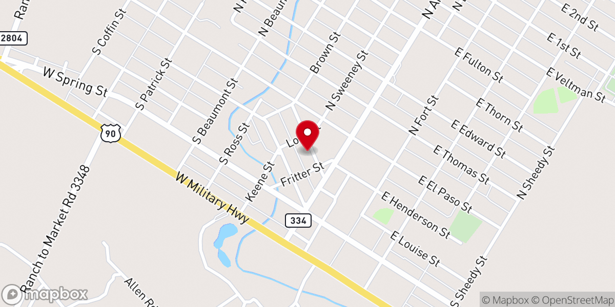 Map showing location of First United Methodist Church