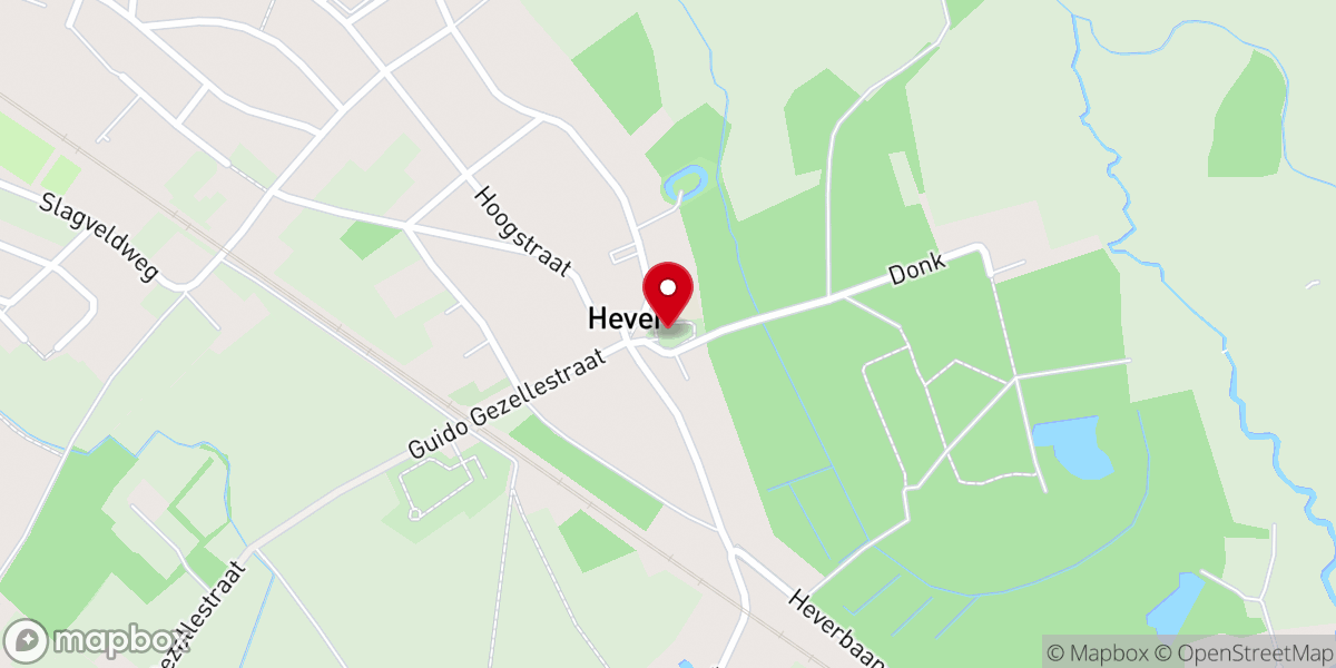 Map showing location of église Onze-Lieve-Vrouwe de Hever