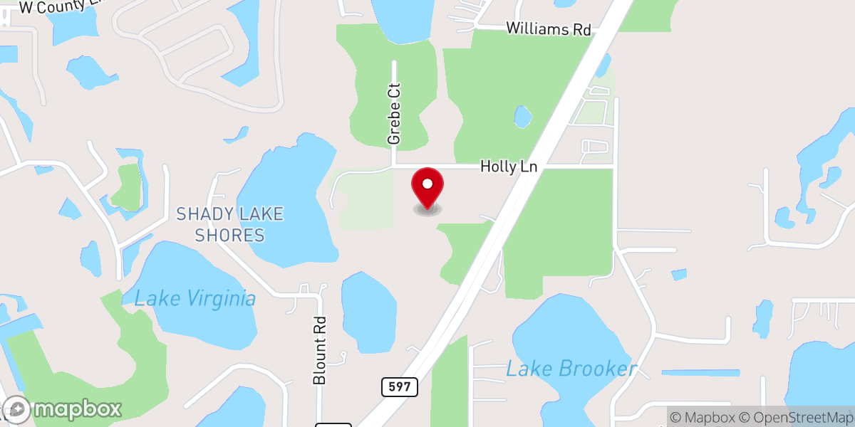 Map showing location of Unity North Tampa