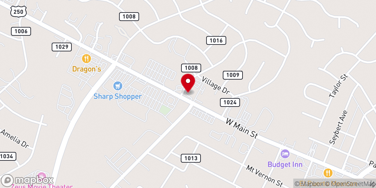 Map showing location of GraceBuilt Church