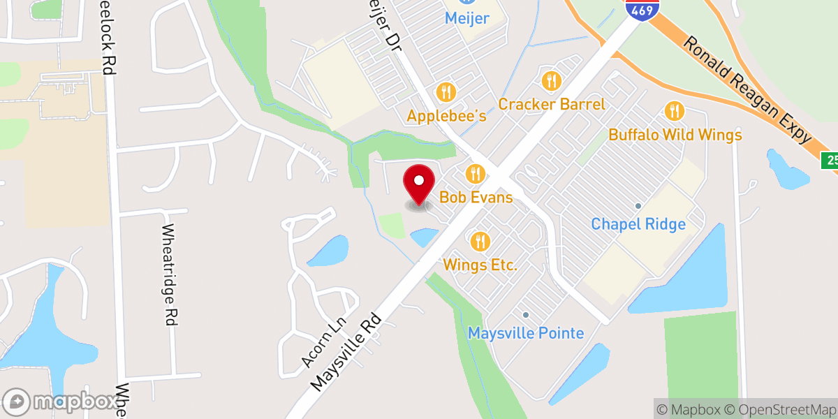 Map showing location of Taylor Chapel Ministries Inc
