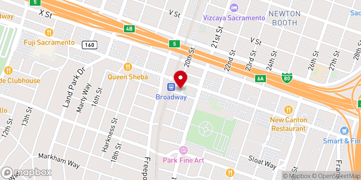 Map showing location of Victory Restoration Center