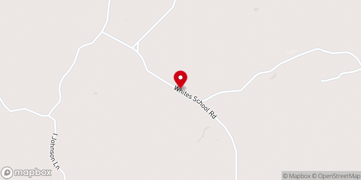Map showing location of Whites Chapel United Methodist