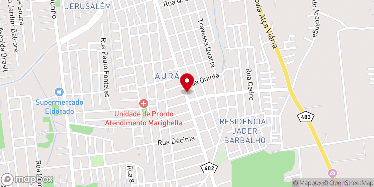 Map showing location of Igreja Pentecostal Assembleia de Deus