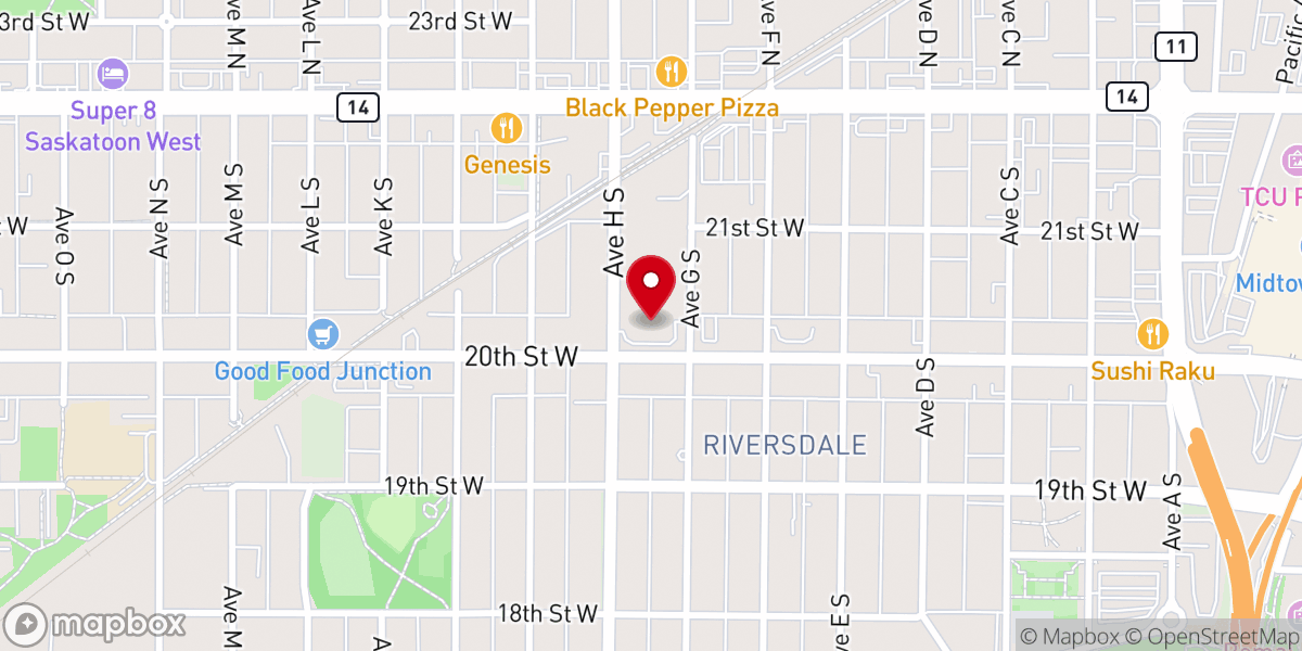 Map showing location of City Centre Church
