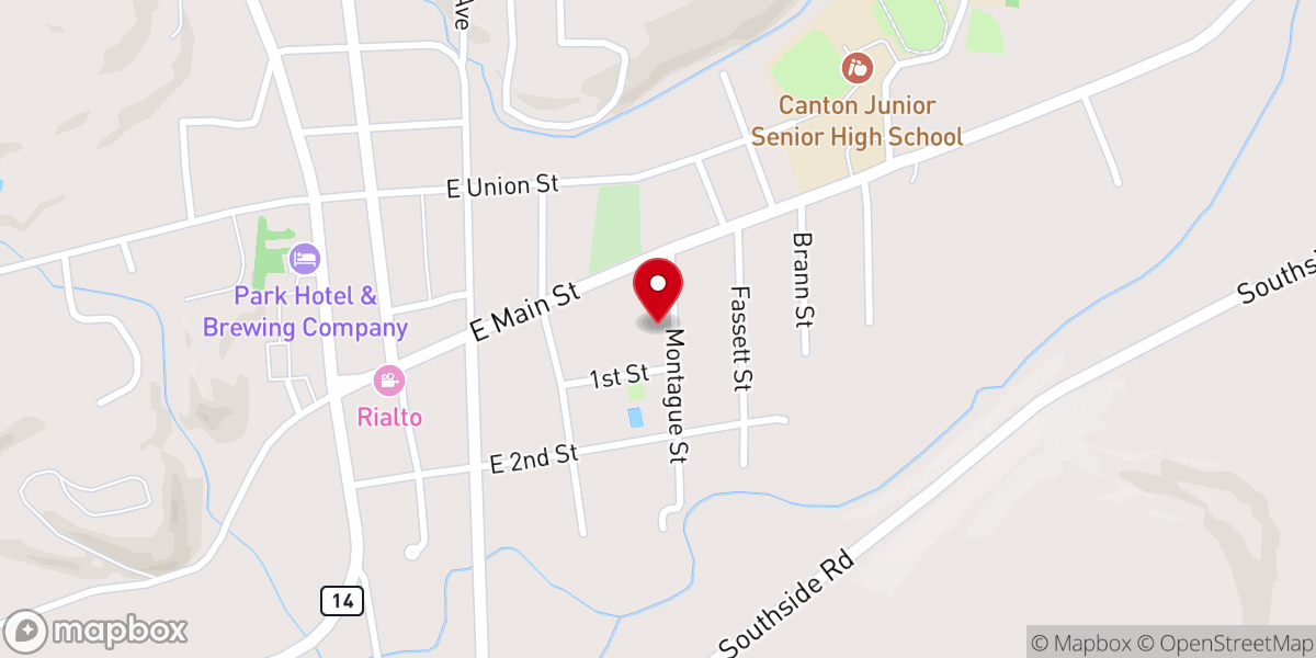Map showing location of Morris David B