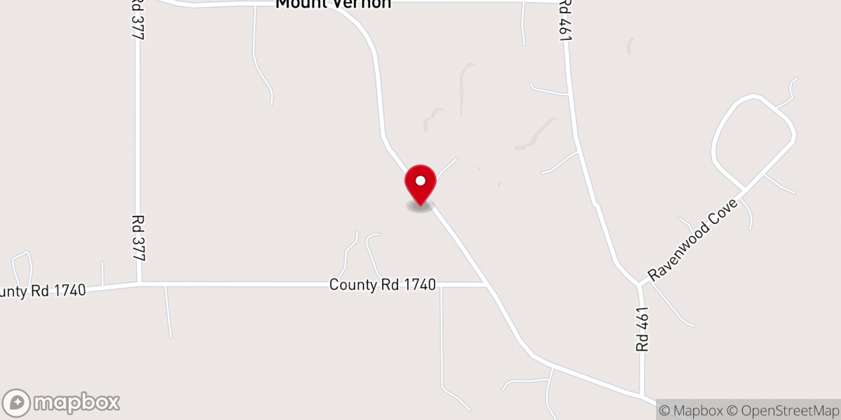 Map showing location of Mt Vernon Baptist Church