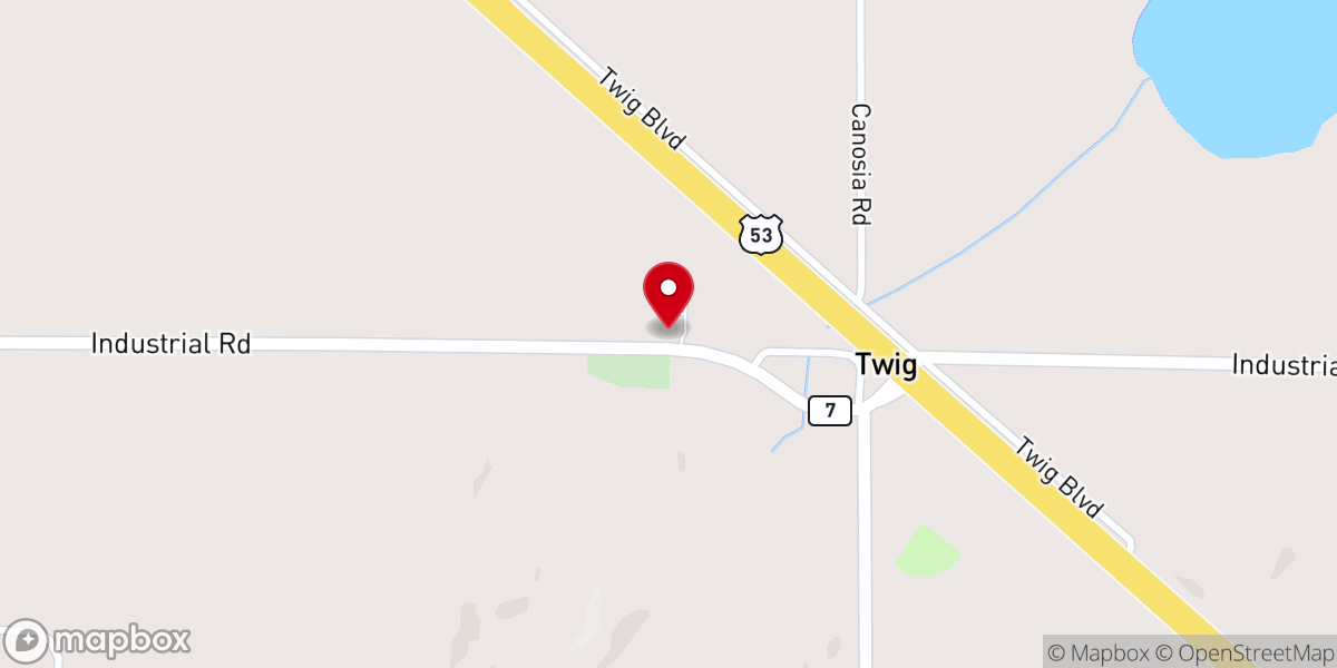 Map showing location of Bethlehem Lutheran Church