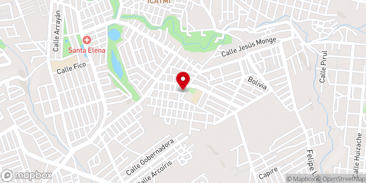 Map showing location of La Divina Providencia