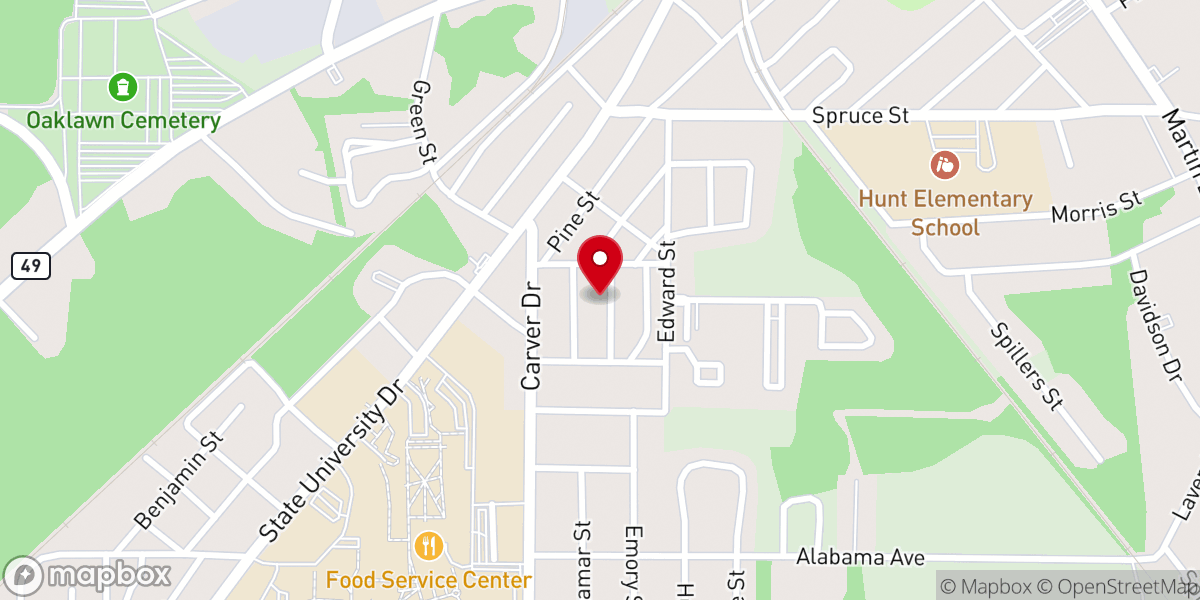 Map showing location of New Victory Outreach Ministries