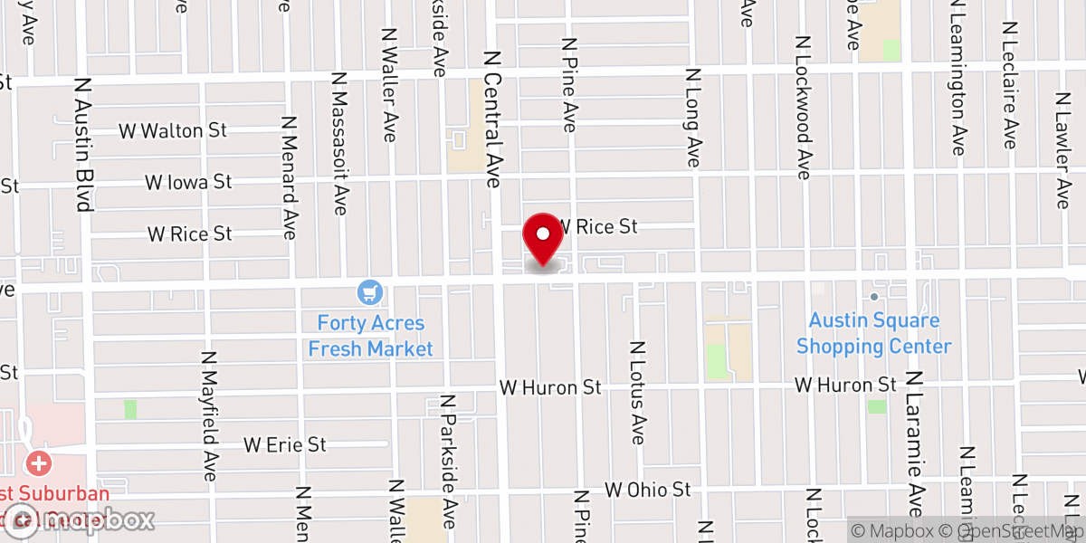 Map showing location of Destiny Church Inc