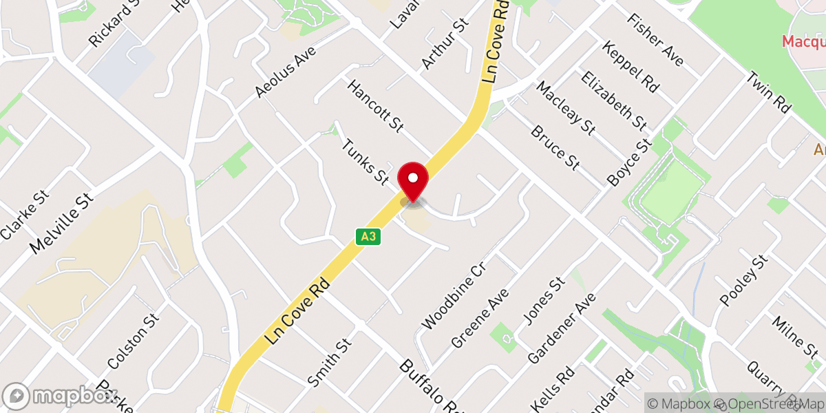 Map showing location of Ryde Baptist Church