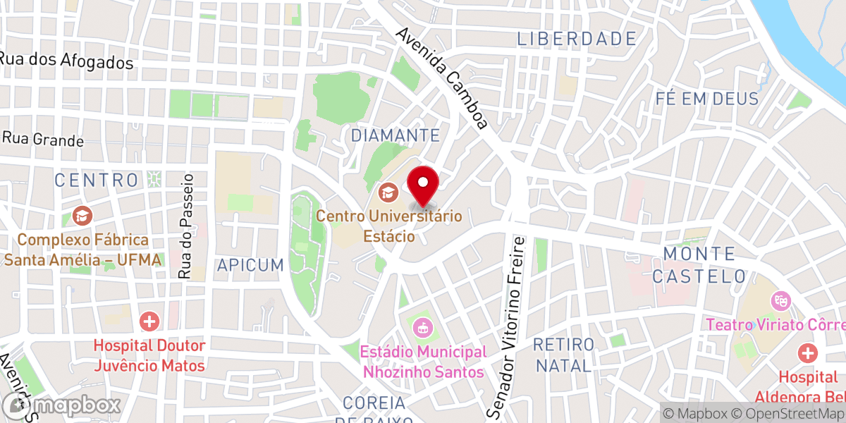 Map showing location of Igreja Pentecostal Deus é Amor Sede Estadual
