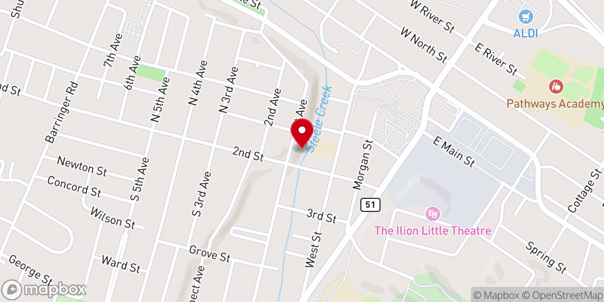 Map showing location of St Augustine's Episcopal Church
