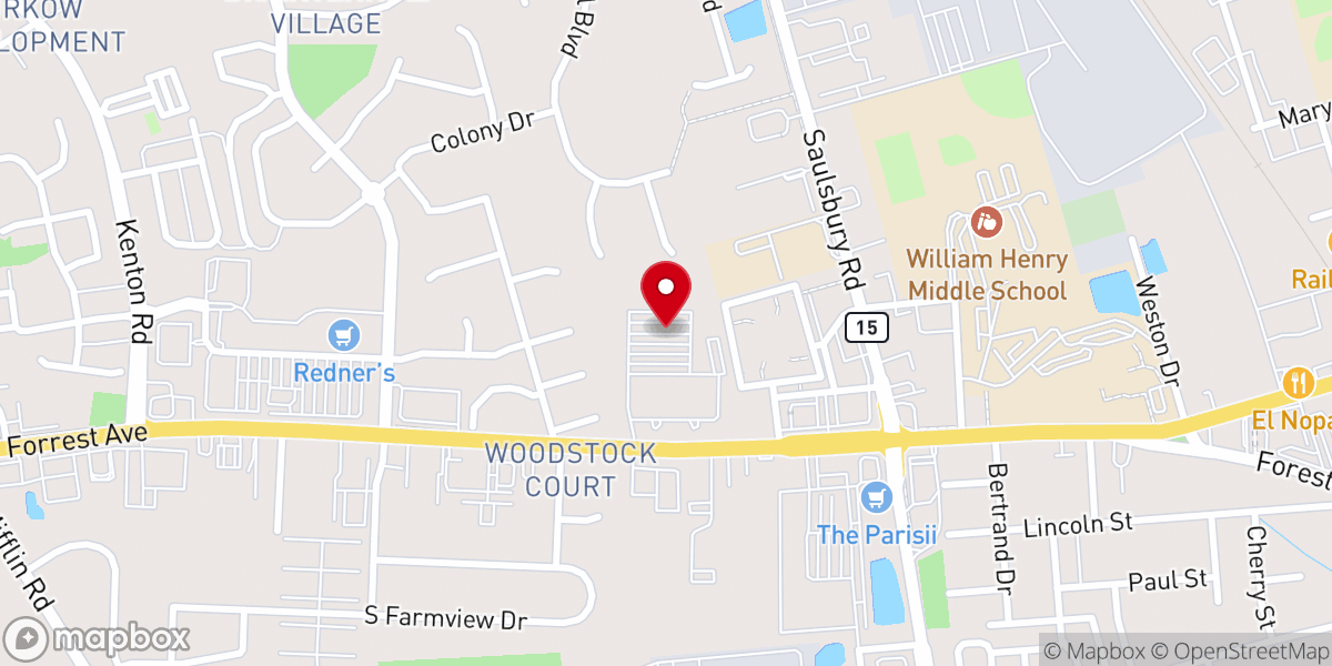Map showing location of Bridge to Life Christian Church