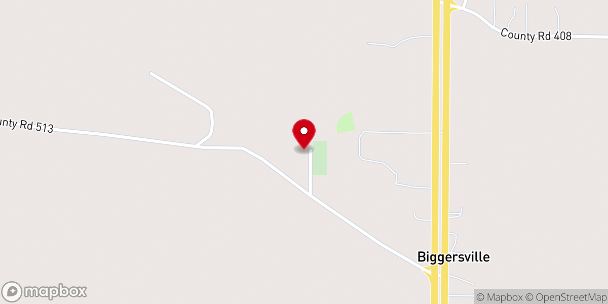 Map showing location of New Hope Presbyterian Church