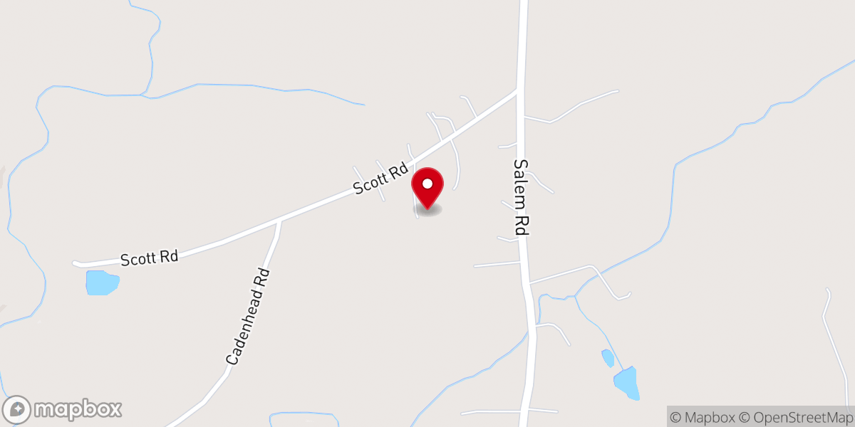 Map showing location of Word of Grace Baptist Church