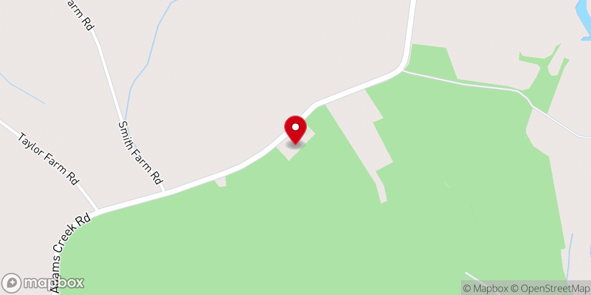 Map showing location of Oak Grove Methodist Church of Craven County