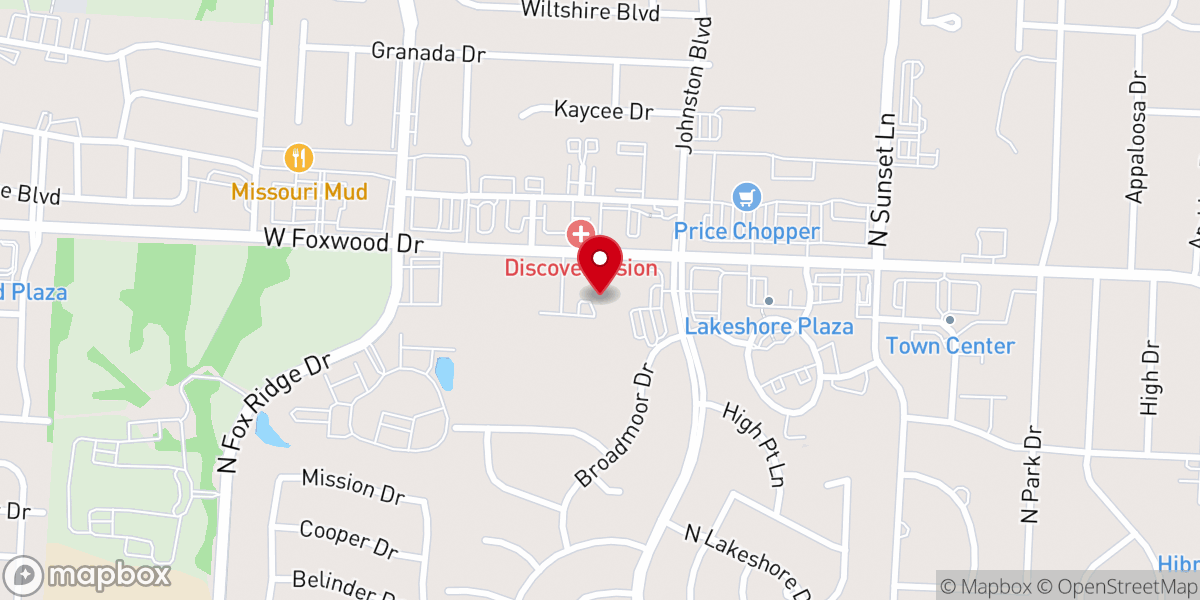 Map showing location of St. Paul's United Methodist Church