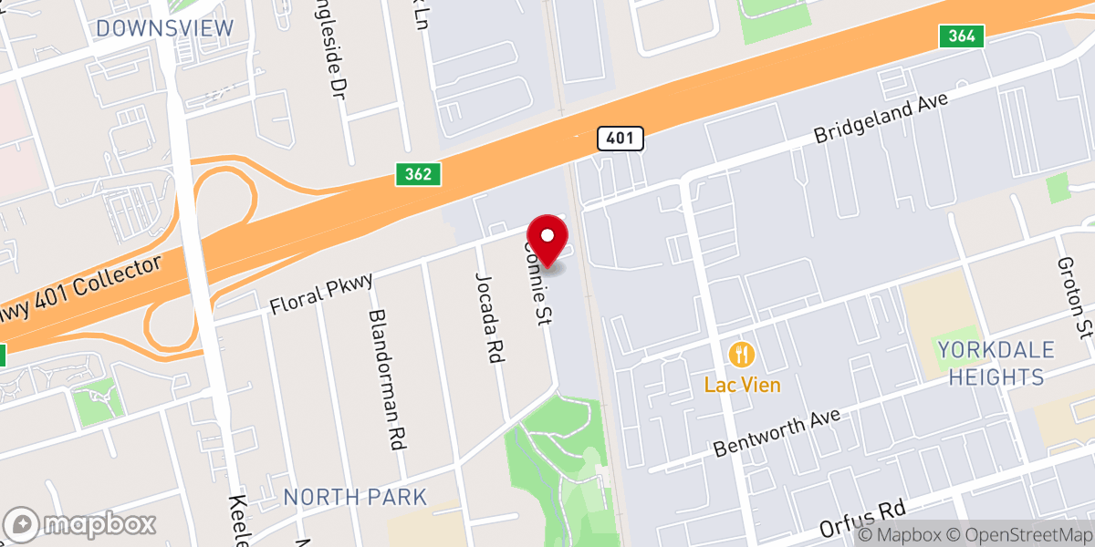 Map showing location of St. Fidelis Parish
