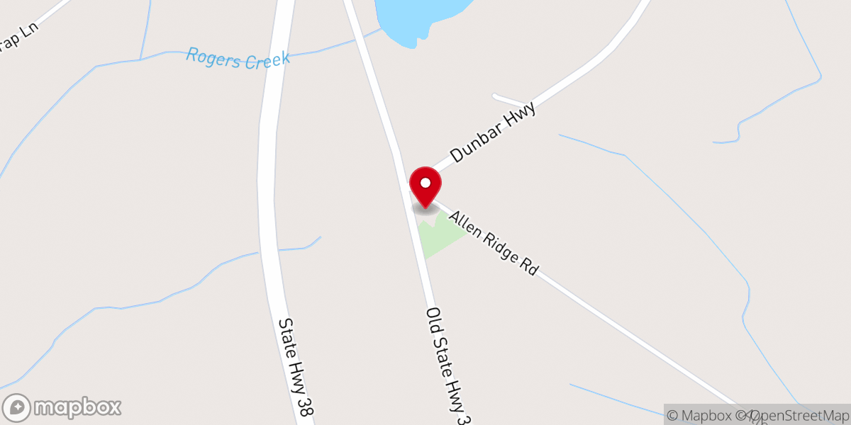 Map showing location of Brownsville Baptist Church