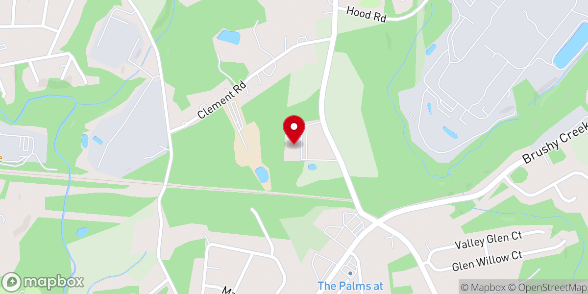 Map showing location of Community Baptist Church