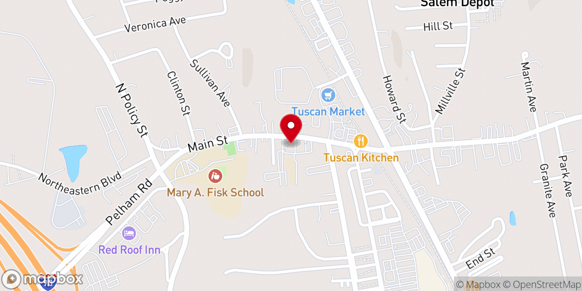 Map showing location of Saints Mary and Joseph Parish: St. Joseph Church