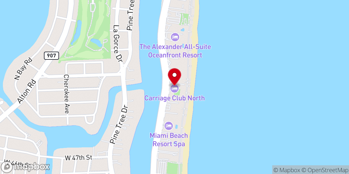 Map showing location of Congregation Yecheskal Shraga Inc