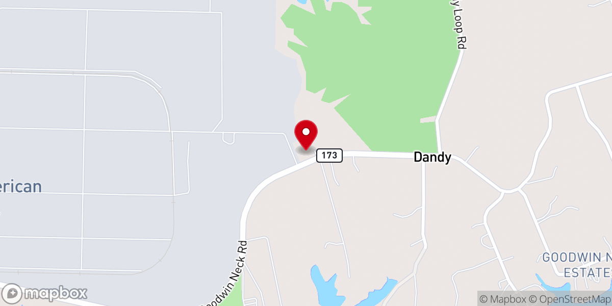 Map showing location of Hope of Glory Christian Church