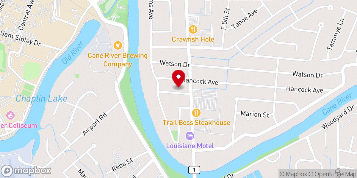 Map showing location of Natchitoches Parish Fire District